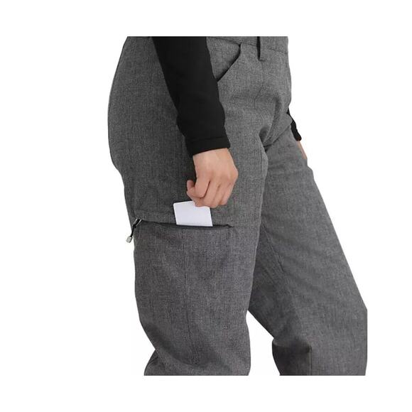 Obermeyer Women's Malta Bib Overalls Charcoal Size 10 | MSRP $ 199 Fast Ship - Picture 8 of 9